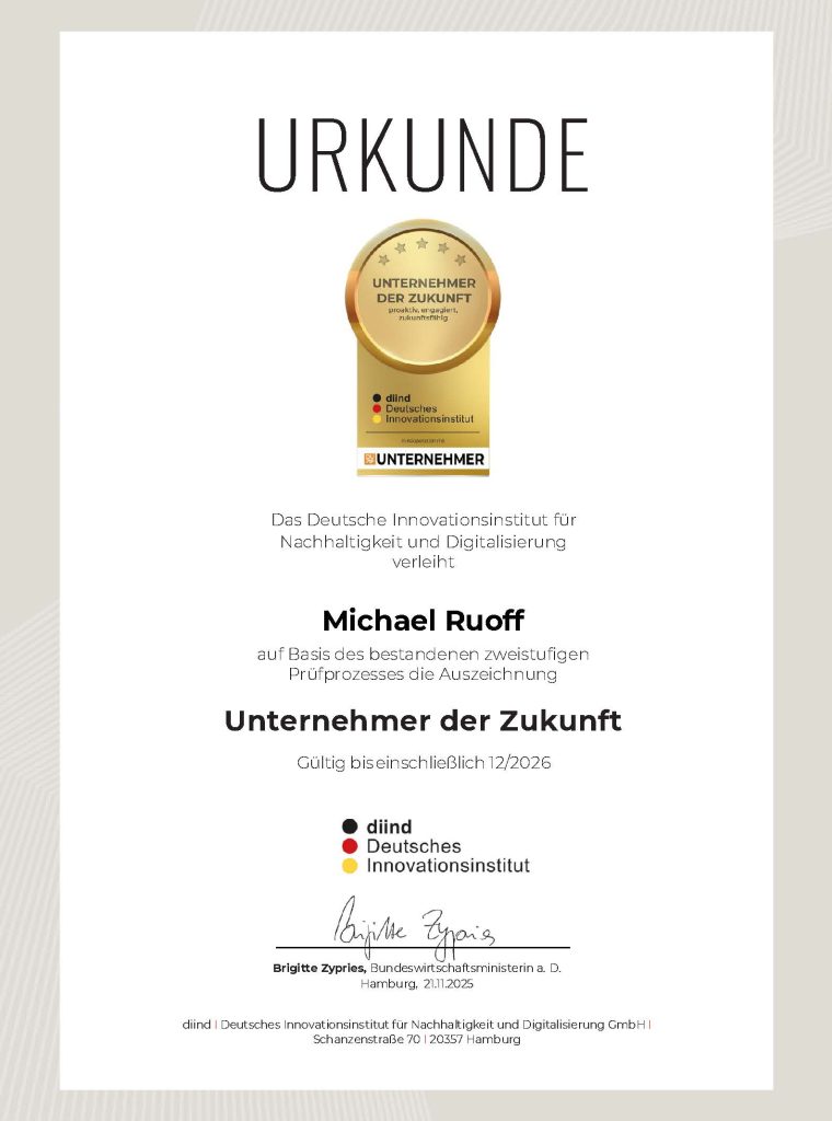 DIIND_URKUNDE_Unternehmer_der_Zukunft 2026